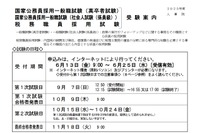 国家公務員、一般職（高卒・社会人）受験案内を公表